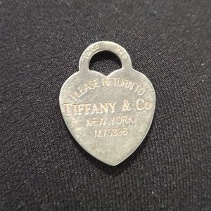 Tiffany & Co vintage 925 silver heart tag charm